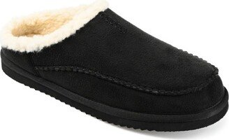 Lavell Moccasin Clog Slipper Black 11