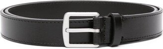 Logo-Lettering Leather Belt-AD