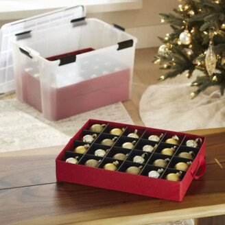 The Bin Drop-In 3 in. Ornament Tray Red