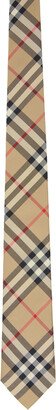 Beige Vintage Check Tie