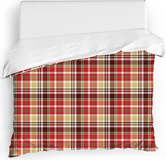 CHRISTMAS BERRIES PLAID Duvet Cover