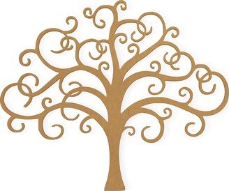 Tree Flourish Decor For Weddings, Cut Out, Home Decor, Wall Hanging, Quality Cardboard, Ready To Paint