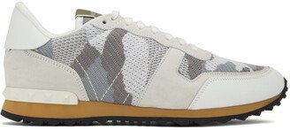 White & Gray Rockrunner Sneakers