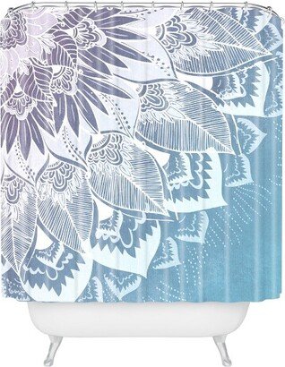 RosebudStudio Friendship Shower Curtain Light Blue