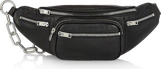 Attica Chain-Detailed Leather Belt Bag
