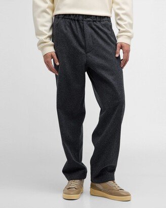 Men's Wool Flannel Trousers