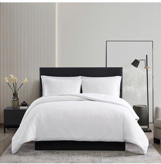 Waffle Pique White Comforter/Sham Set