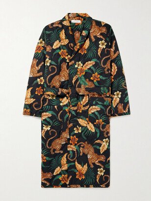 Quilted Printed Cotton Robe-AB