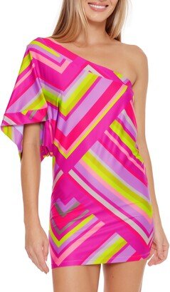 Waltz One-Shoulder Cover-Up Tunic Dress