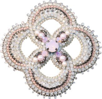 Safiro Rose Pink Crystal Brooch