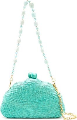 Maya Shell straw bag