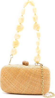 Rose straw bag