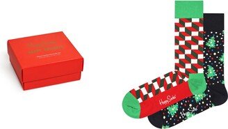 Assorted 2-Pack Holiday Socks Gift Box