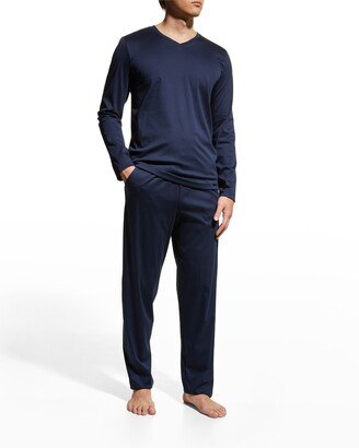 Men's Night Selection Long Cotton Pajama Set