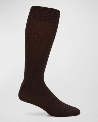 Men's Ribbed Crew Socks