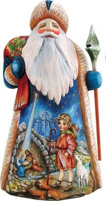 G.DeBrekht Woodcarved Special Edition Santa In Crate Figurine