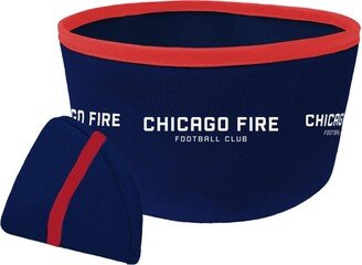 All Star Dogs Chicago Fire Collapsible Travel Dog Bowl