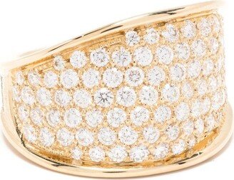 18kt Yellow Gold Diamond Band Ring