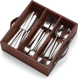 Mooncrest 30 Piece Flatware Set With Caddy