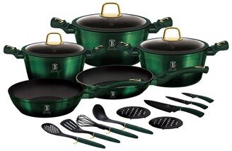 Berlinger Haus 17Pc Emerald Kitchen Cookware Set