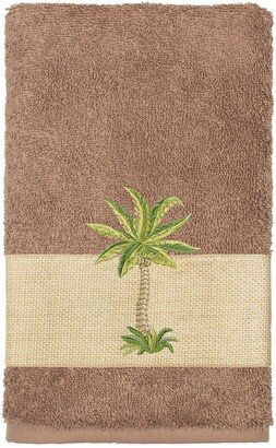 Colton Embellished Hand Towel - Latte