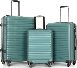 EDWINRAY Luggage 3 Piece Sets Hard Shell Lightweight Luggage Set with Spinner Wheels & TSA Lock, 20