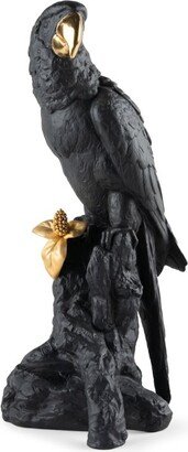 Boldblack Macaw Figurine