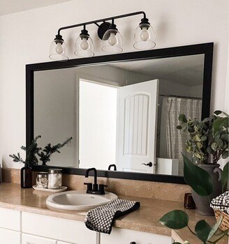 Frame My Mirror Meade Black Framed Vanity Mirror