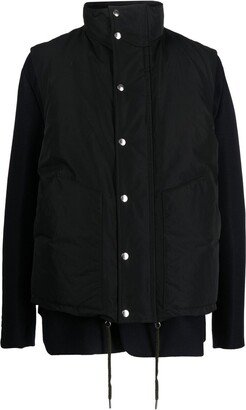 Double-Layer Gilet Wool Jacket