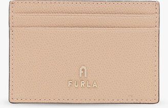 Leather Card Case - Beige-AA