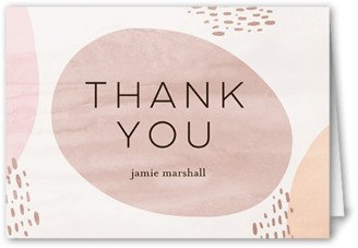 Thank You Cards: Birthday Time Thank You Card, Pink, 3X5, Matte, Folded Smooth Cardstock