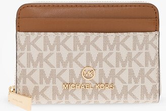 Monogrammed Wallet - Cream