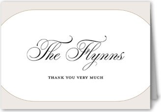Wedding Thank You Cards: Elegant Essence Thank You Card, Gray, 3X5, Matte, Folded Smooth Cardstock