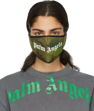 Green Camo Logo Mask