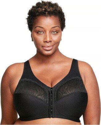 Womens MagicLift Natural Shape Front-Closure Wirefree Bra 1210 Black 46D