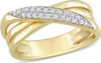 Diamond Select Cuts 14K 0.17 Ct. Tw. Diamond Crisscross Ring