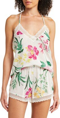 Orchid Lace Trim Floral Pajama Camisole