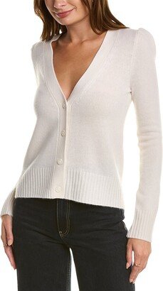 Puff Sleeve Cashmere Cardigan