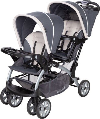 Sit N' Stand Easy Fold Travel Toddler/Baby Double Stroller, Magnolia - 25.57