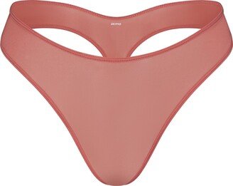 Jelly Sheer Dipped Thong | Terracotta