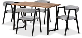 Delgado Modern and Contemporary 5-Piece Metal Dining Set