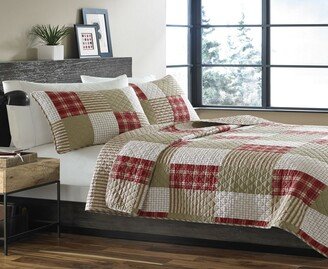 Camano Island Plaid Quilt Set, King, 3 Piece