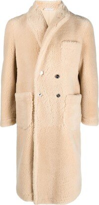 Shearling Double-Breasted Coat