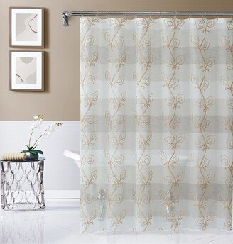 Silvia Embroidered Shower Curtain