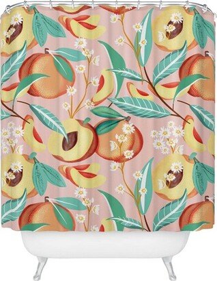 Peach Season Shower Curtain