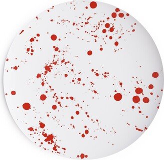 Salad Plates: Blood Splatter Salad Plate, Red