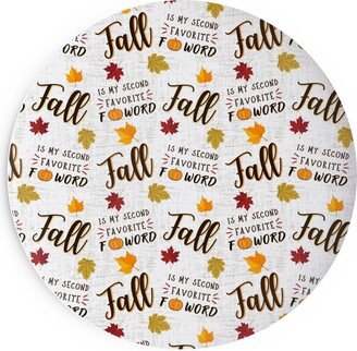 Salad Plates: Fall Is My 2Nd Favorite F Word Salad Plate, Multicolor