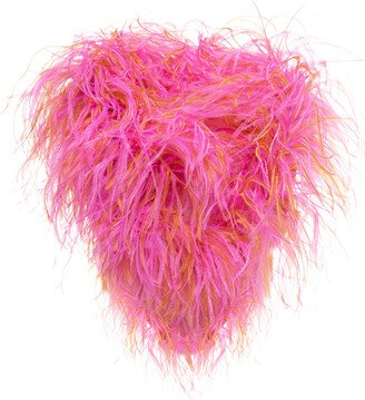 Multicolor Boa In Ostrich Feathers Woman