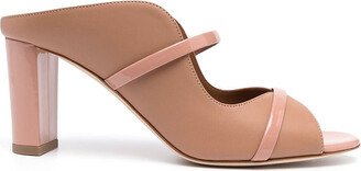 Norah leather heel mules