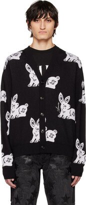 Black Rabbit Repeat Cardigan